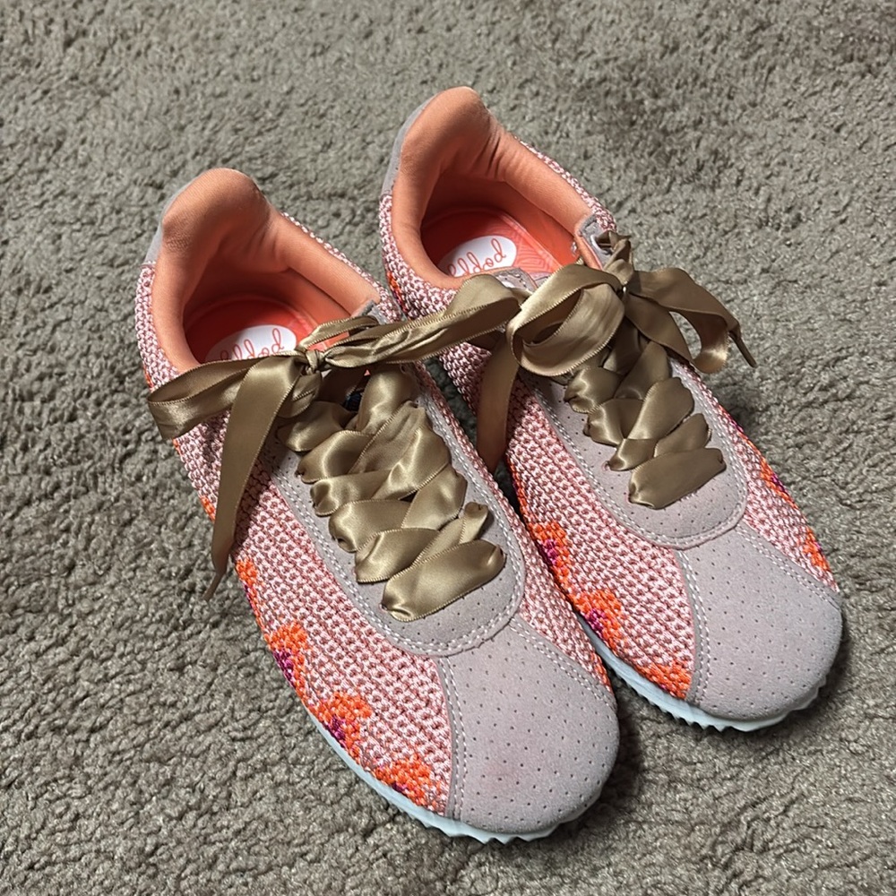 Pink and Orange Women's Sneakers Poppy brand - Picture 2 of 6